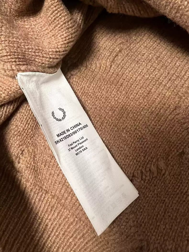 Raf Simons X fred perry badge sweater