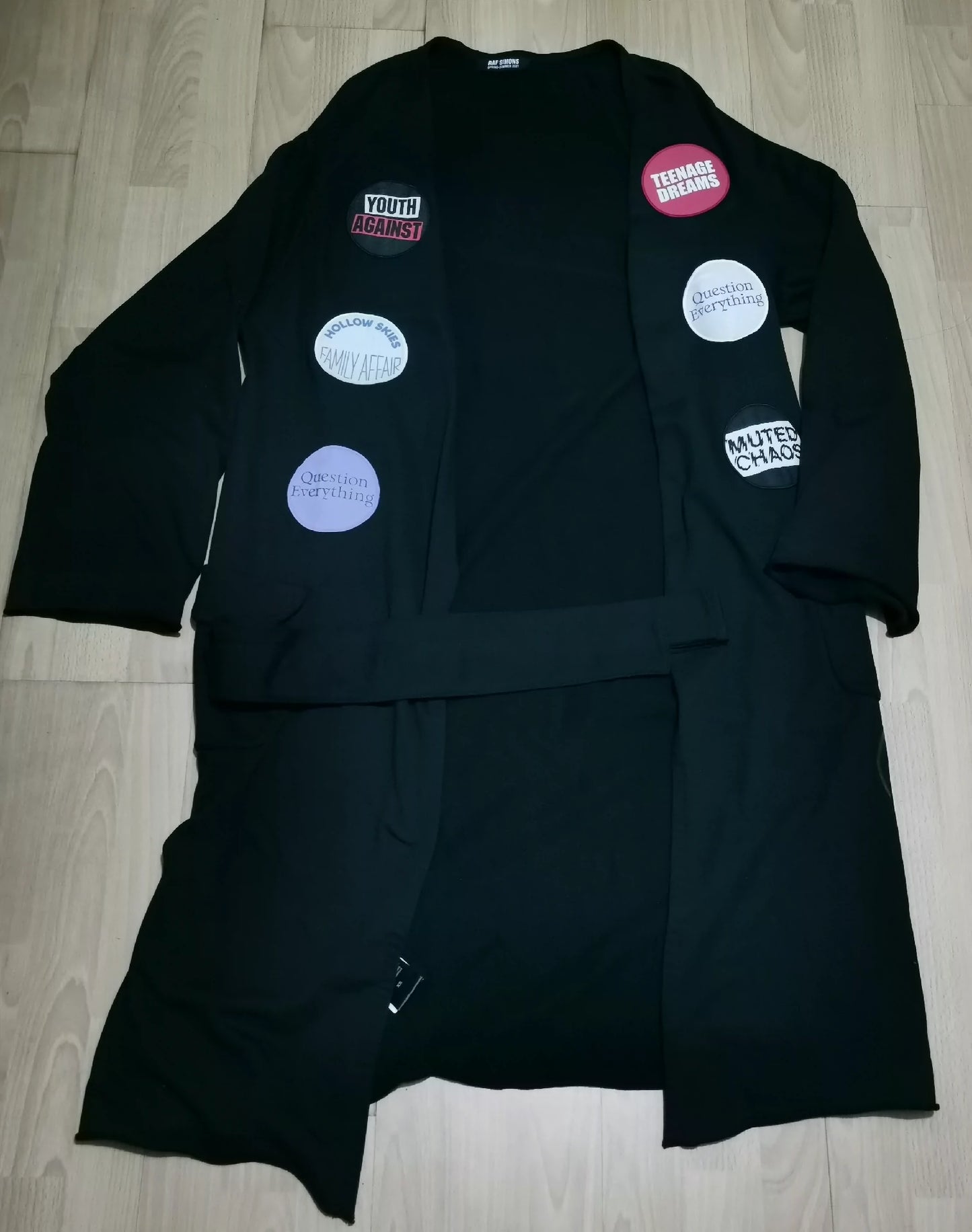 Raf Simons 21 spring and summer badge robe