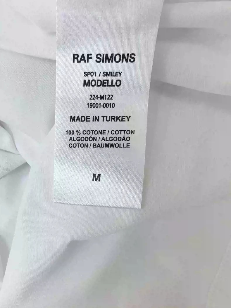 Raf Simons Cotton loose short sleeve T-shirt