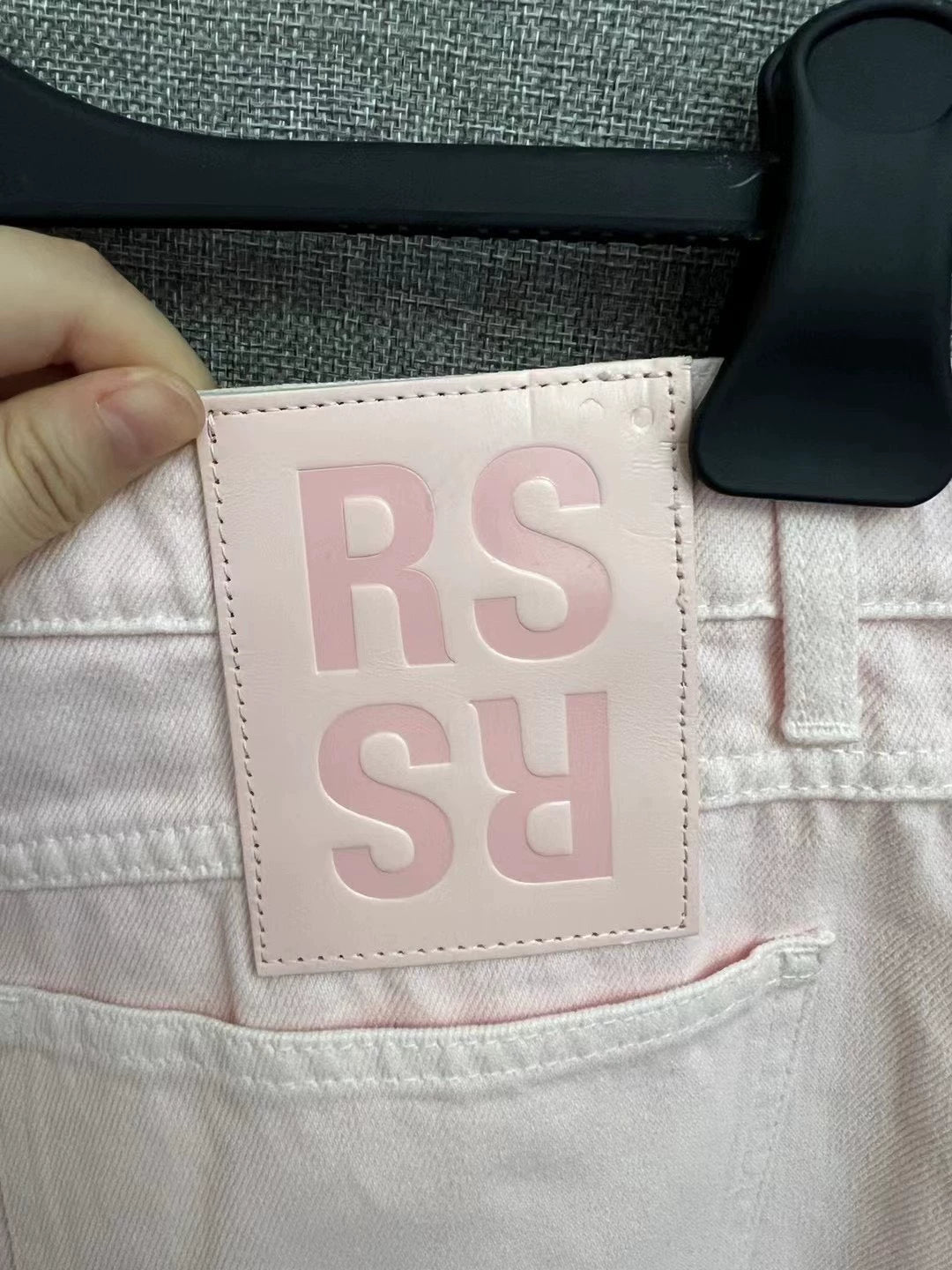 Raf Simons Light pink straight overalls