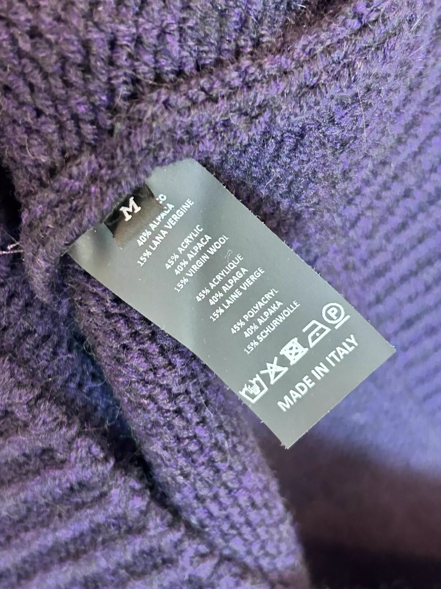 Raf Simons Archive rare purple sweater