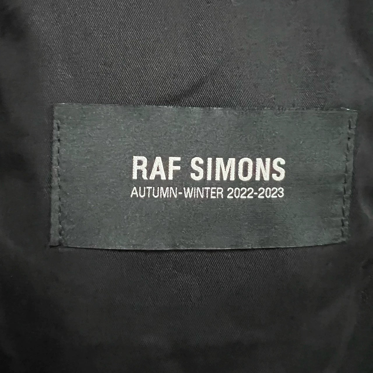 Raf Simons Show graffiti letters casual suit