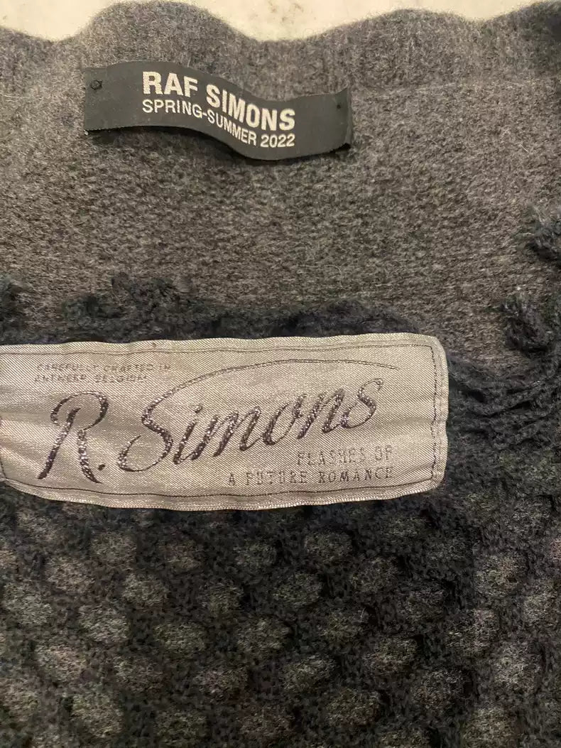 Raf Simons Mesh knitted pullover sweater