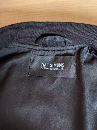 Raf Simons 22SS printed Bomber zipper jacket