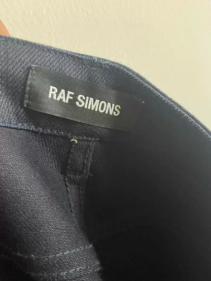 Raf Simons Ss19 Primary Color Deep Navy Blue Jeans