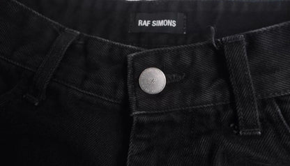 RAF SIMONS blueblack stitching double jeans - DMC