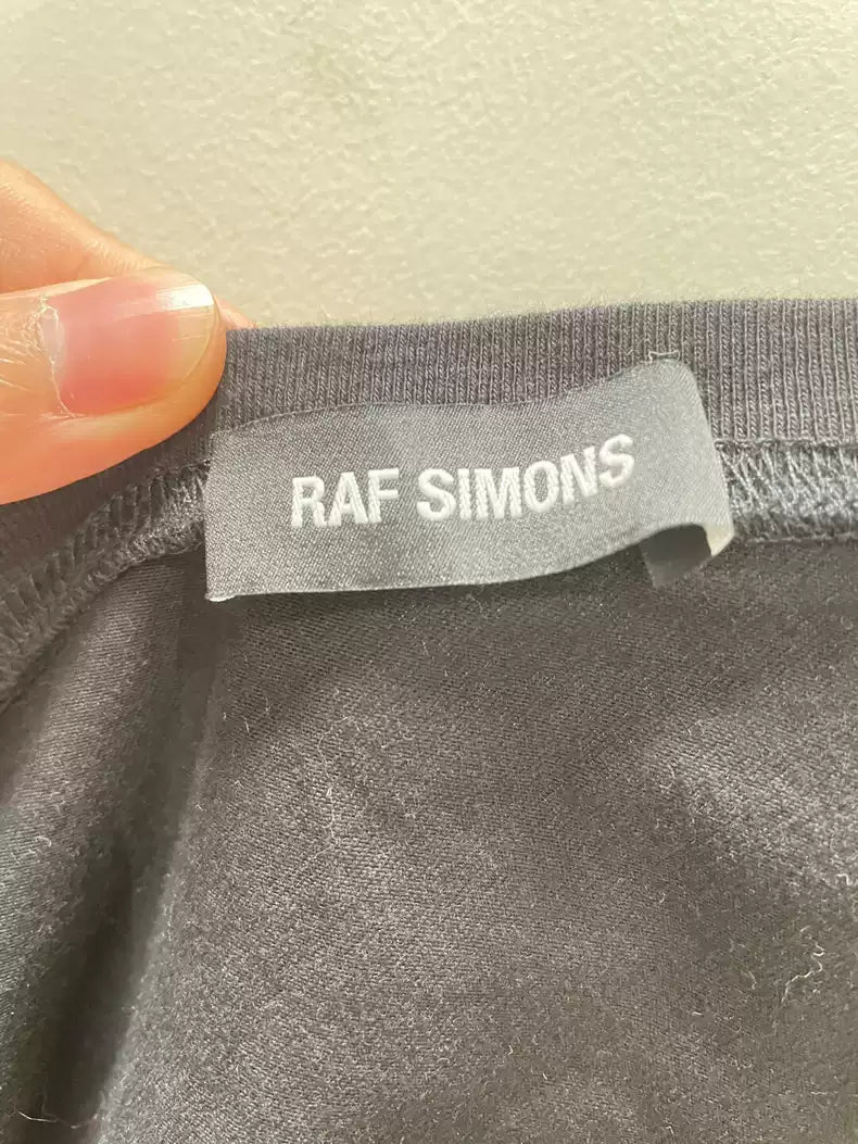 Raf Simons ss18 runway one shoulder sleeveless shirt