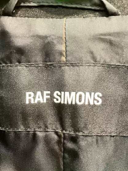 Raf Simons FW16Black Oversized shortsleeved Wool Car Coat