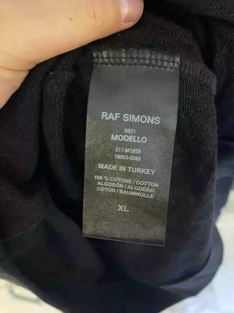 Raf Simons 21ss barrage slogan sweater