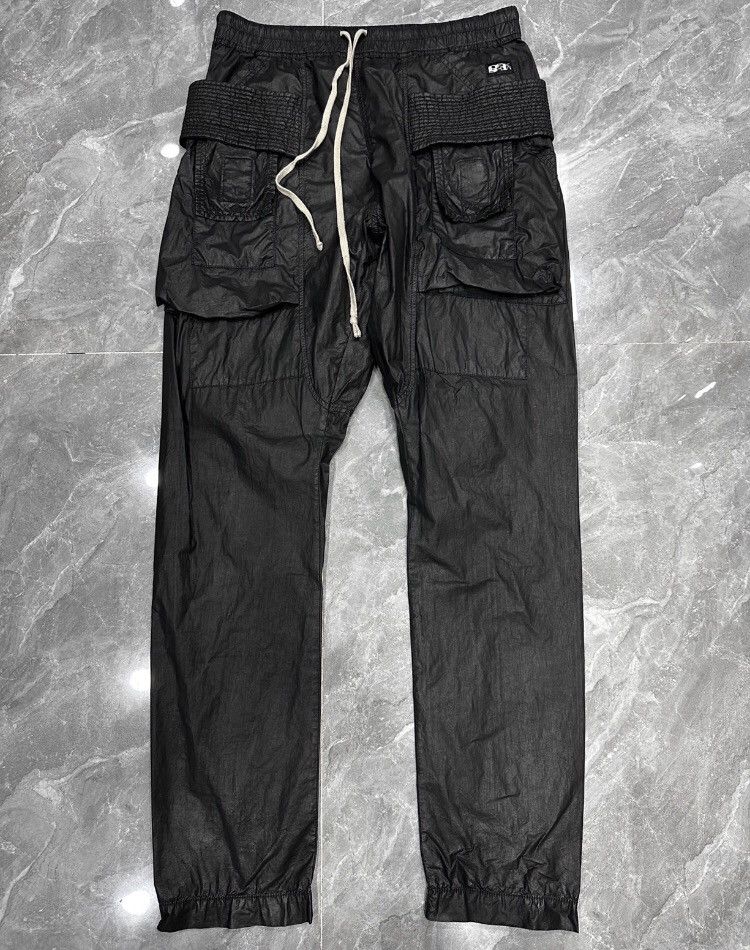 Rick Owens waxglazed doubleloop trousers - DMC