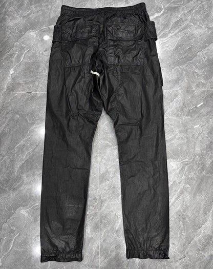 Rick Owens waxglazed doubleloop trousers - DMC