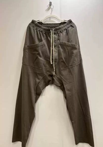 Rick Owens Drkshdw RO classic double-pocket khaki suspenders