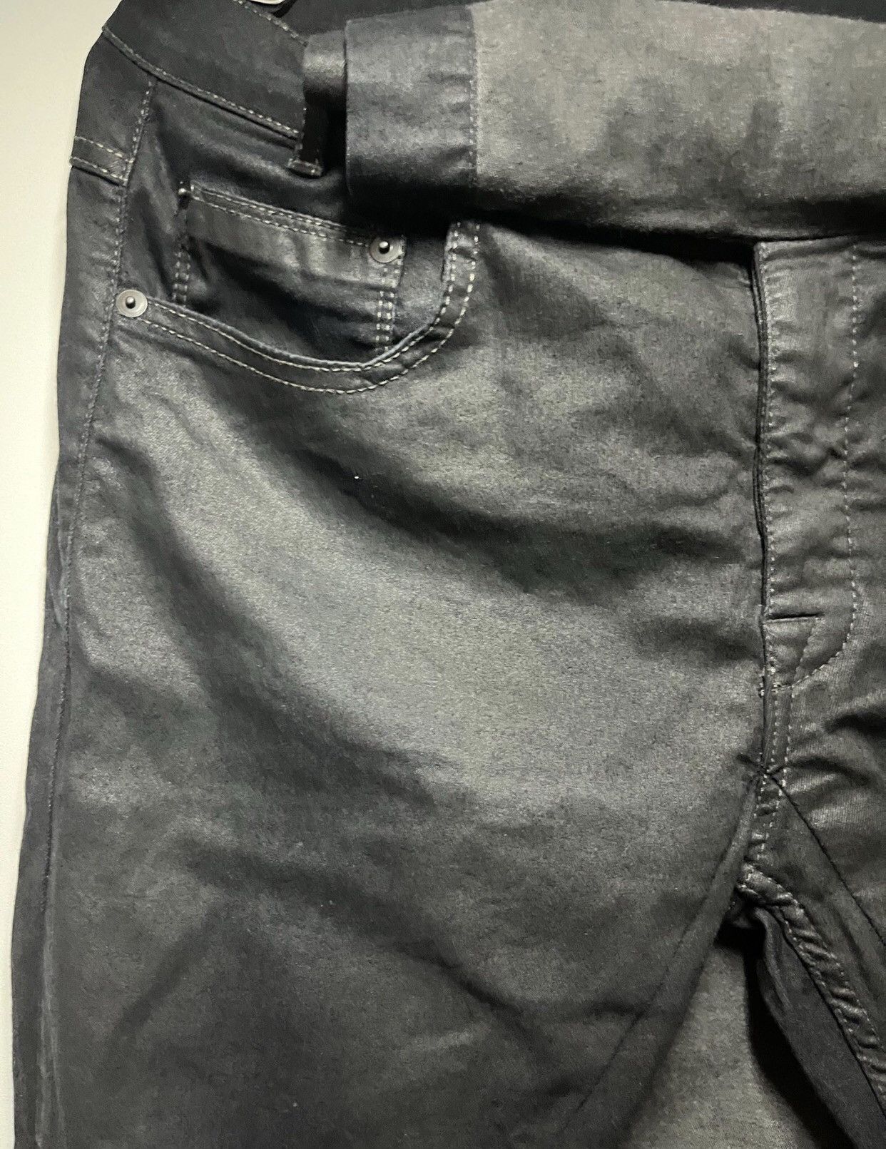 Rick Owens 14ss brushed wax skirt pants - DMC