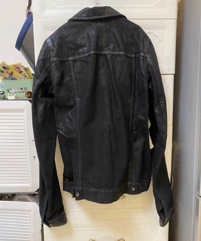 Rick owens brushed wax coated denim jacket - DMC