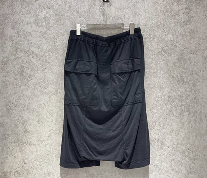 Rick owens black tether Harlan crotch shorts - DMC