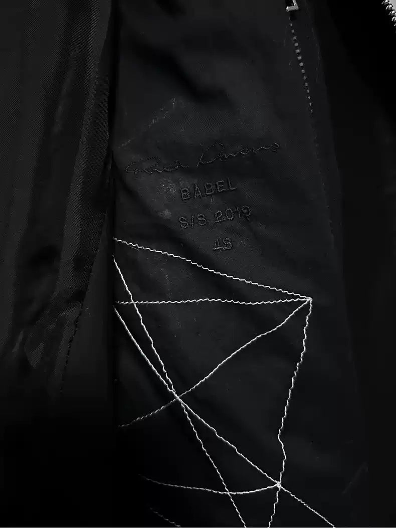Rick Owens 2019 mainline leather jacket