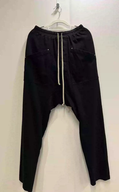 Rick Owens Drkshdw RO classic double-pocket black crotch pants