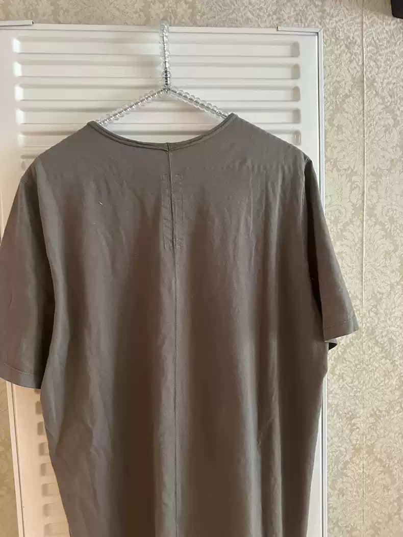 Rick Owens Drkshdw army green long Tee