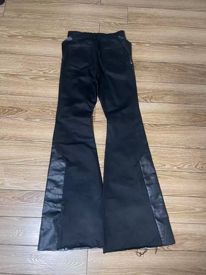 Rick Owens 23ss show stitching BOOTCUT(bolan) trousers