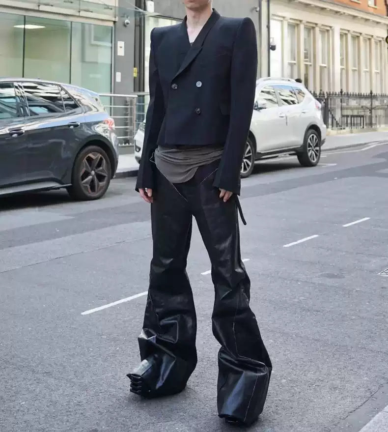 Rick Owens 23ss show stitching BOOTCUT(bolan) trousers