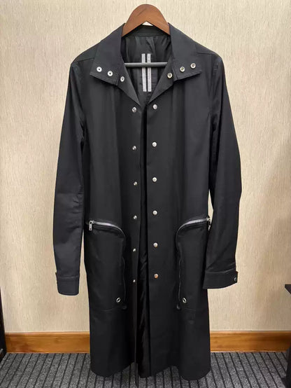 Rick Owens 20SS black zipper big pocket windbreaker