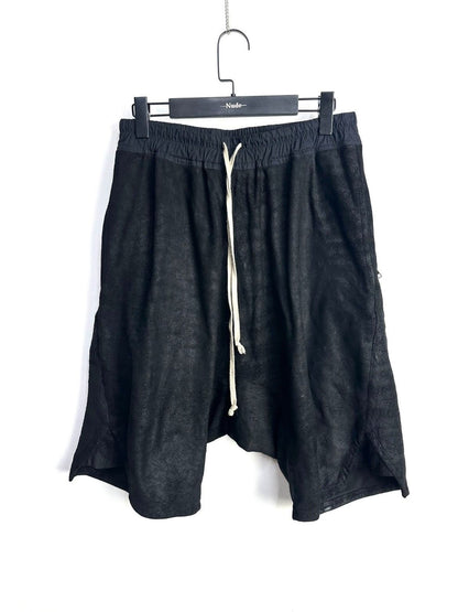 Rick Owens 14AW lamb skin shorts - DMC