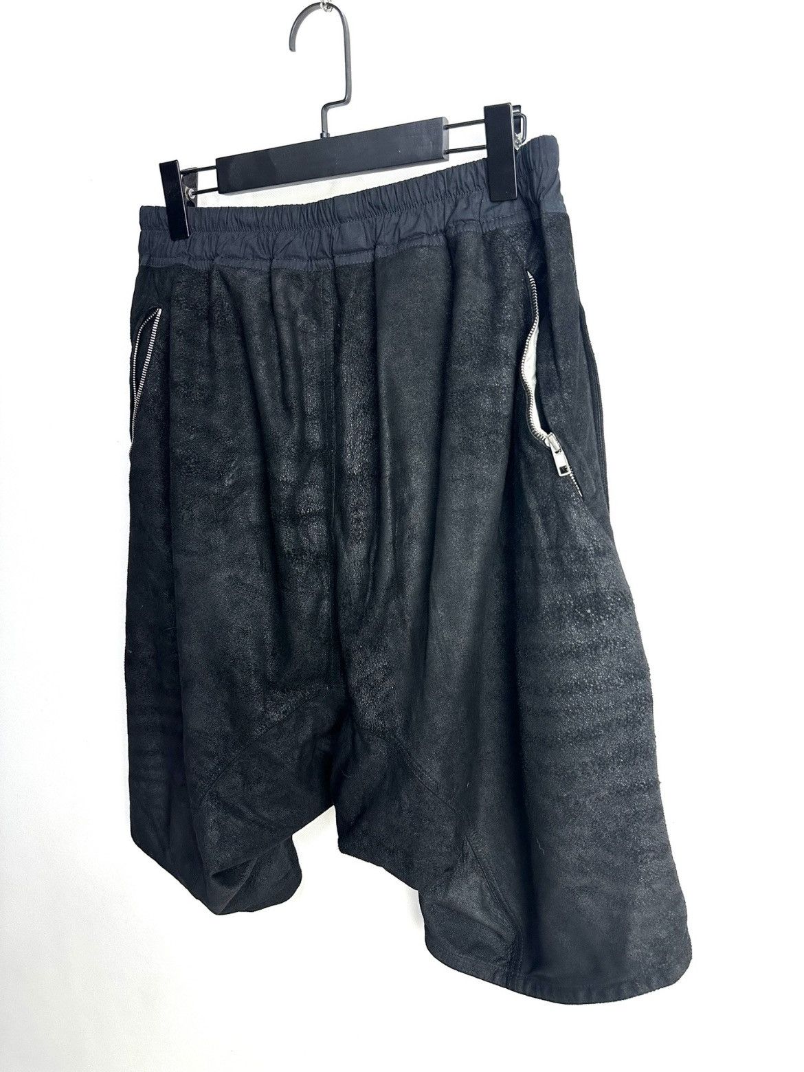 Rick Owens 14AW lamb skin shorts - DMC