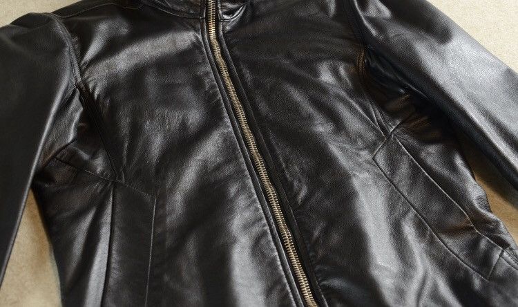 Rick Owens mainline zipper leather jacket - DMC