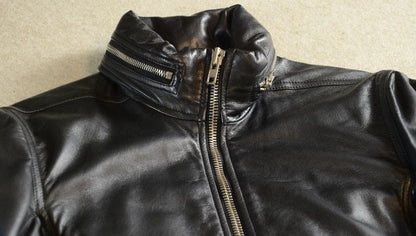 Rick Owens mainline zipper leather jacket - DMC