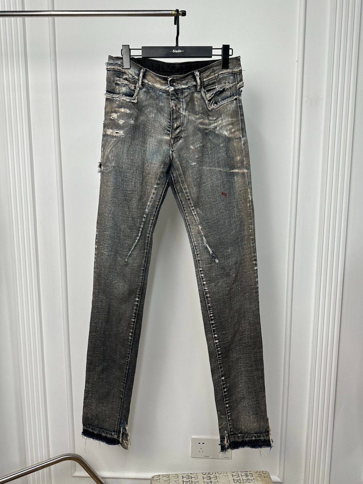 Rick Owens destroyed design Detroit jeans - DMC