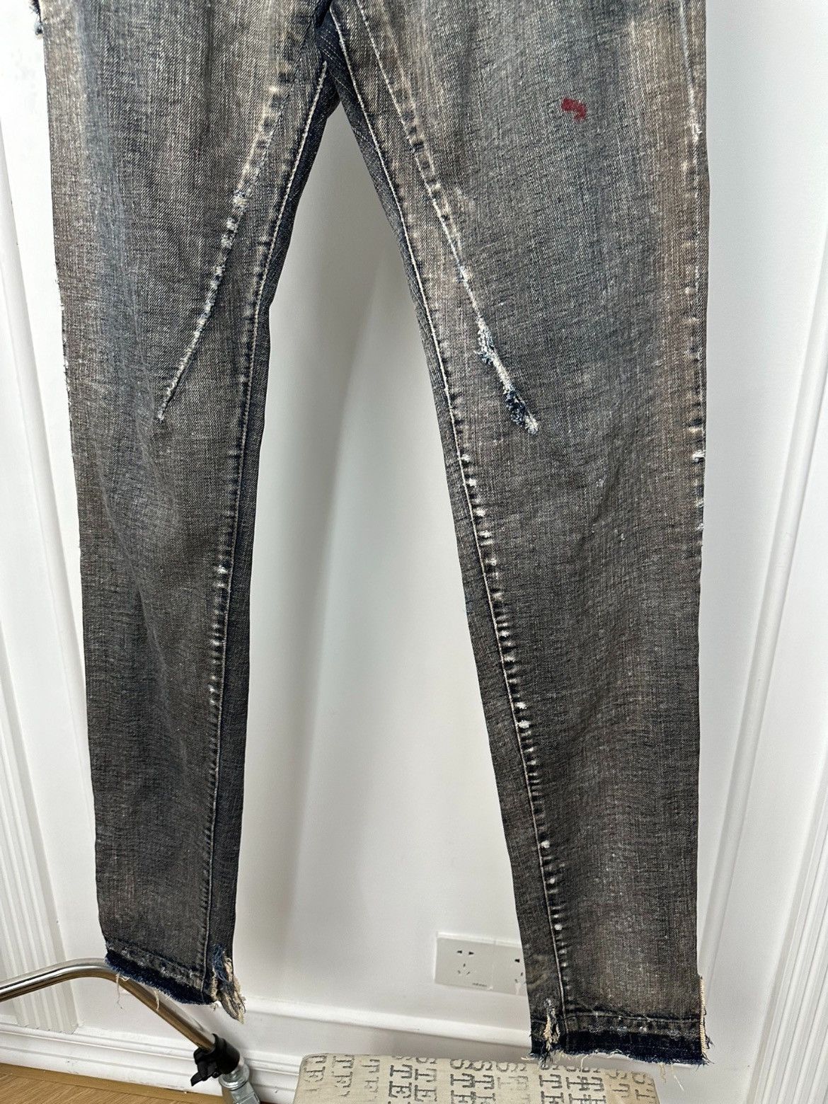 Rick Owens destroyed design Detroit jeans - DMC