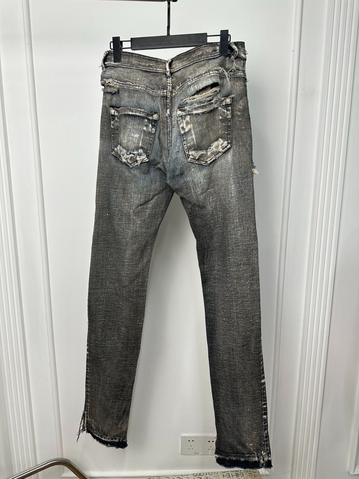 Rick Owens destroyed design Detroit jeans - DMC