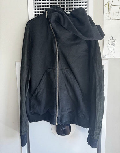 Rick owens Men's Leather Sleeve Jacket