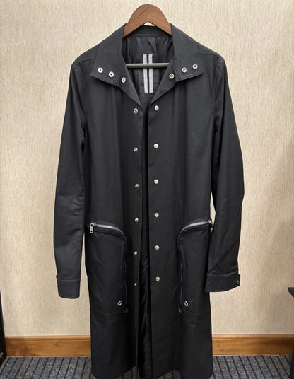 Rick Owens 20SS black zipper big jacket - DMC