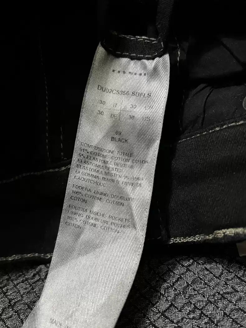 Rick Owens geth cut 23ss erosion-damaged coated double-layer jeans