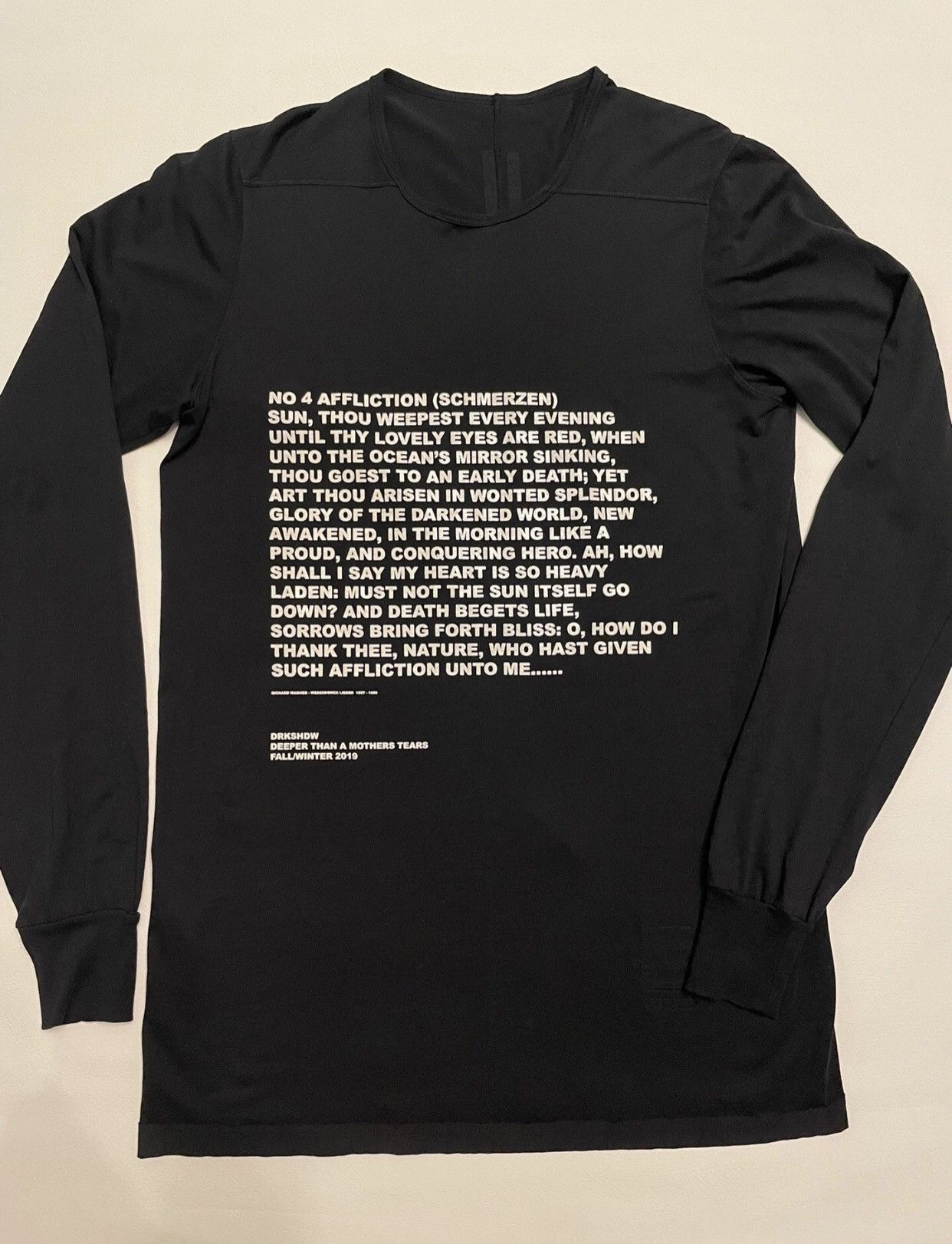 Rick Owens Drkshdw tide long sleeve Tshirt - DMC