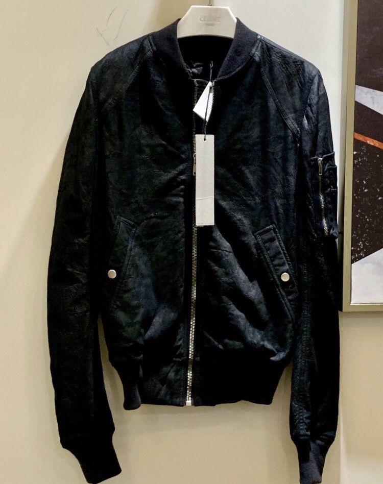 Rick owens bomber MA1 Flying Jacket Leather - - DMC