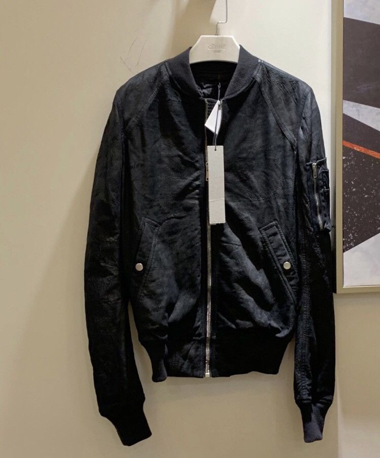 Rick owens bomber MA1 Flying Jacket Leather - - DMC