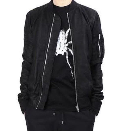 Rick owens bomber MA1 Flying Jacket Leather - - DMC