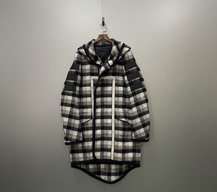 Rick Owens Checked Colour Matching Coat - DMC