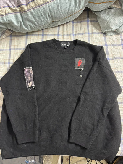 RAF SIMONS x FRED PERRY Black Sweater