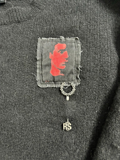 RAF SIMONS x FRED PERRY Black Sweater