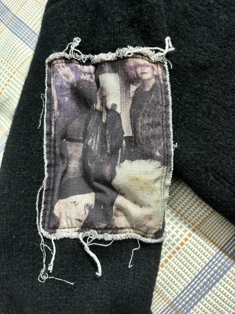 RAF SIMONS x FRED PERRY Black Sweater