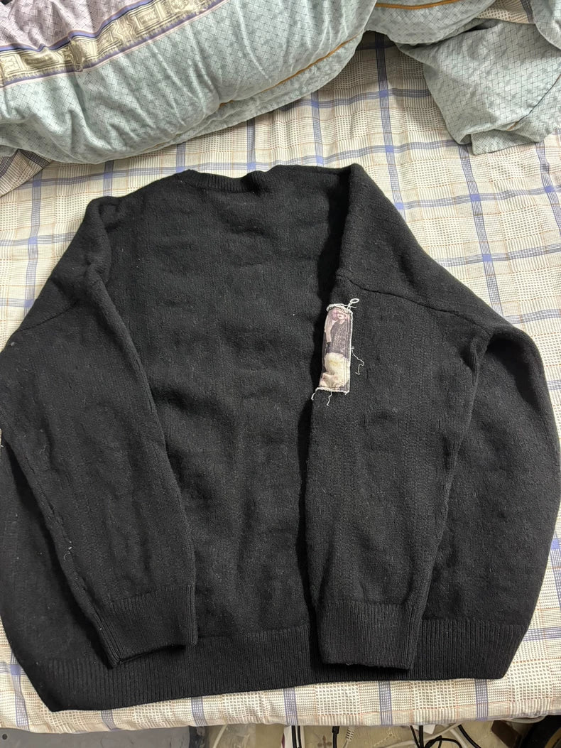 RAF SIMONS x FRED PERRY Black Sweater