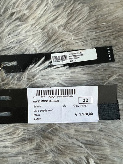 Amiri mx1 Distressed Blue Denim Pants