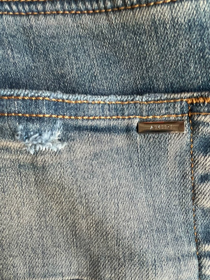 Amiri mx1 Distressed Blue Denim Pants