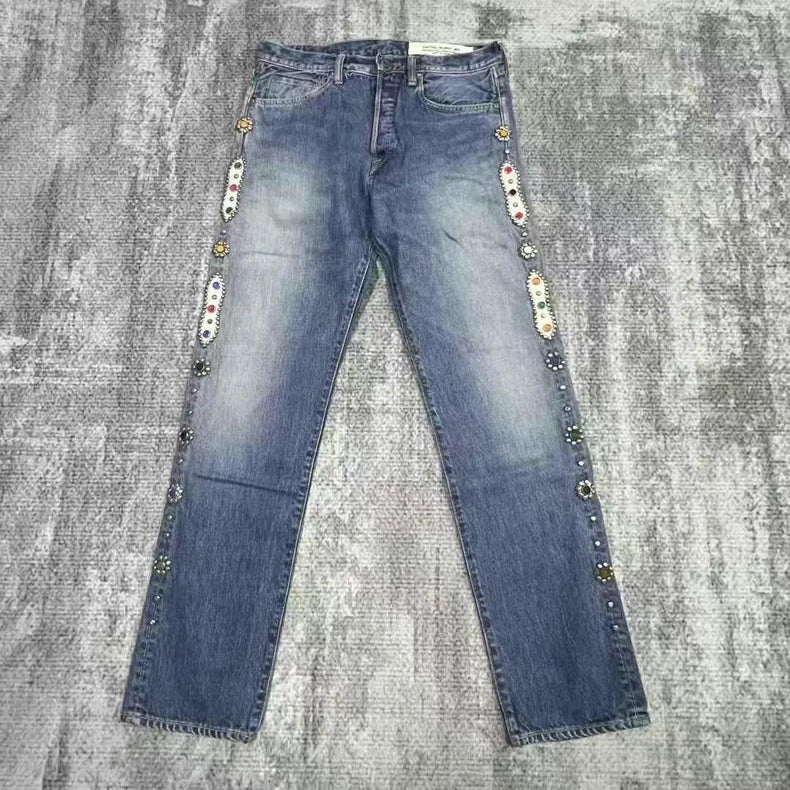 Kapital Gemstone Denim Pants Blue Size 32