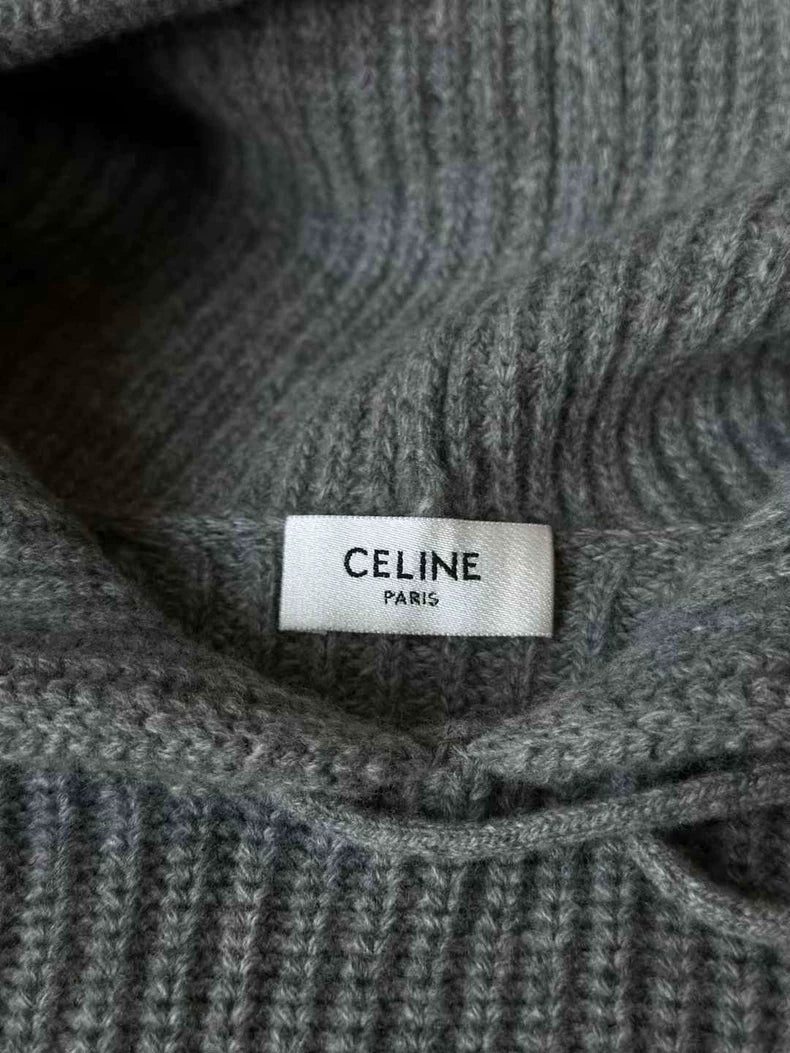 Grey Hooded Celine Sweater