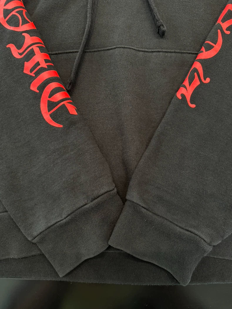 Chrome Hearts Black Red Cross Hoodie-yf