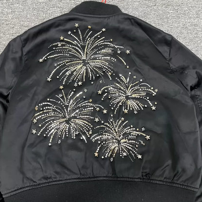 Saint Laurent Silk Baseball Jacket Size 42